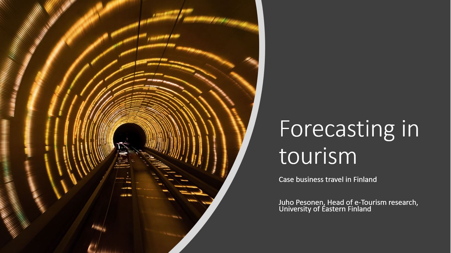 Forecasting in tourism and hospitality